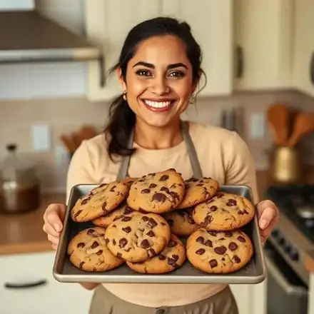 Alumna Carolina M. con sus galletas