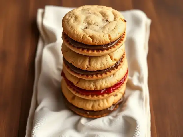 Variedad de galletas estilo New York rellenas